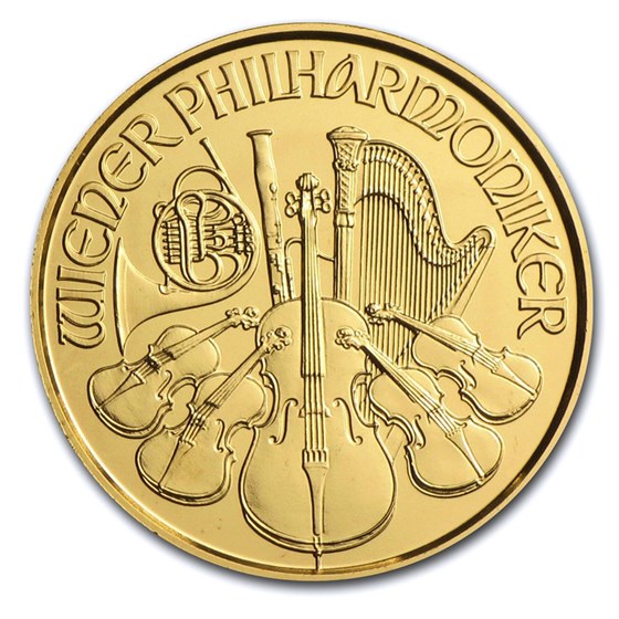 2014 Austria 1/25 oz Gold Philharmonic BU 2014 Austria 1/25 oz Gold Philharmonic BU